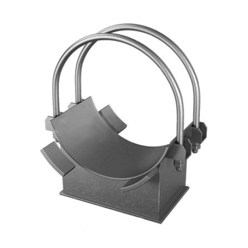 Опора хомутовая неподвижная для трубопроводов ТЭС и АЭС Ст3 377х300х300х100 мм ОСТ 34-10-618-93 в Рязани