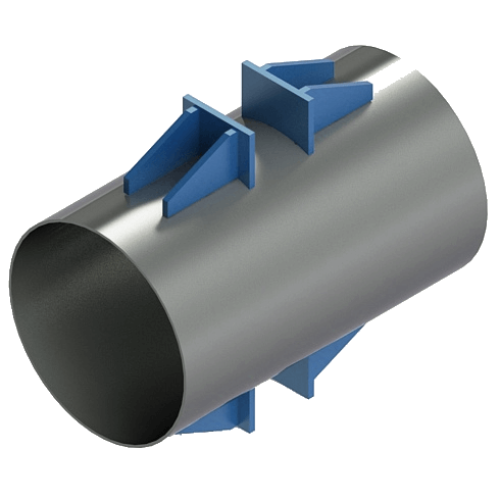 Опора неподвижная лобовая двухупорная усиленная Т6.15 920х9х320х1184х420 мм Серия 4.903-10 Выпуск 4