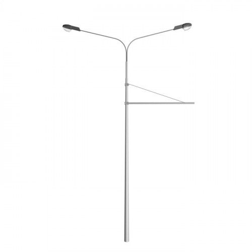 Опора контактной сети круглоконическая фланцевая круглая ОКККС-1,5-9 280х393х9 мм