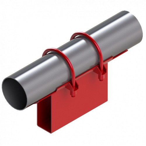 Опора неподвижная хомутовая корпусная для тепловых сетей исп. А21 / АС21 ВСт3 159х80х170х151 мм ОСТ 36-146-88 7,4 кг