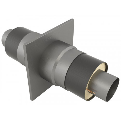 Опора неподвижная щитовая в оцинкованной ППУ изоляции для отопления 17ГС 720х875х1100х2000 мм ГОСТ 30732-2006