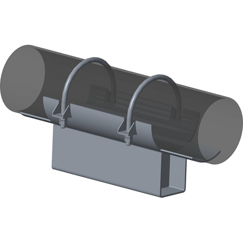 Опора неподвижная хомутовая с корпусом для тепловых сетей ТС-670.00.00 219х180х340х100 мм Серия 5.903-13 выпуск 7-95 20,9 кг
