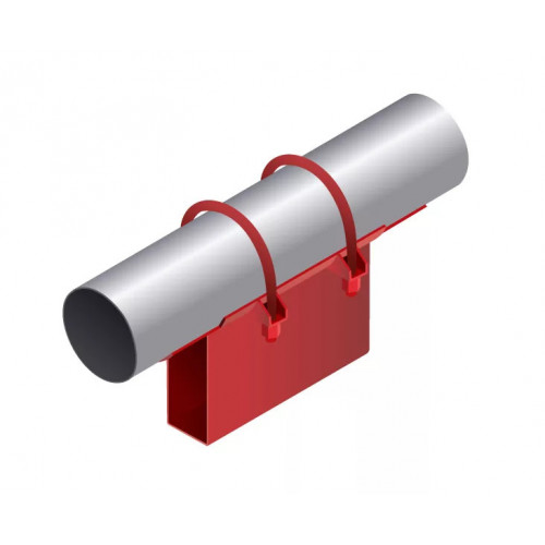 Опора неподвижная приварная корпусная для тепловых сетей исп. Б13 / БС13 ВСт3 820х300х680х100 мм ОСТ 36-146-88 34,6 кг