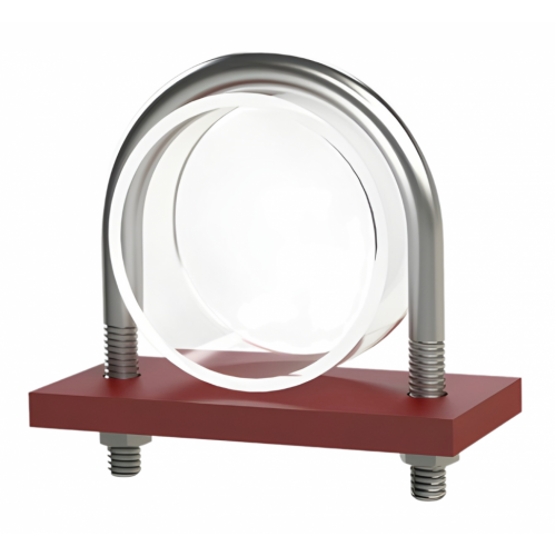 Опора неподвижная хомутовая бескорпусная для тепловых сетей исп. Б 09Г2С 76 мм ОСТ 36-146-88 0,6 кг