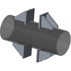 Опора неподвижная двухупорная для тепловых сетей ТС-660.00.00 45х30х104х150 мм Серия 5.903-13 выпуск 7-95 0,64 кг