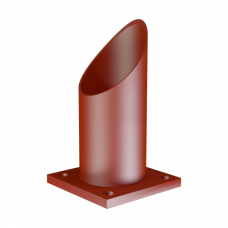 Опора неподвижная трубчатая для тепловых сетей исп. Б1 Ст20 377х100 мм ОСТ 36-146-88 7,5 кг