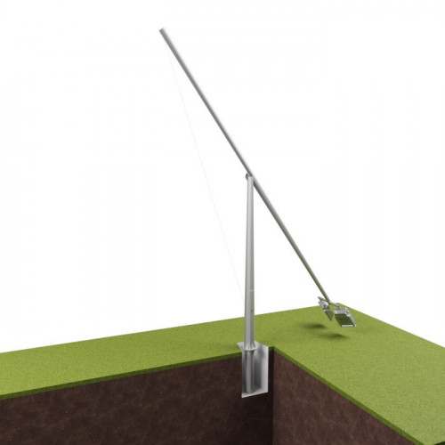 Опора освещения складывающаяся граненая фланцевая круглая ТГ-14 Ст3сп5 90х280х14 мм в Рязани