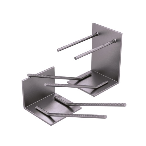 Закладная деталь для железобетонных конструкций оцинкованная уголок МН539 100х63х6 мм Серия 1.400-15 Выпуск 1